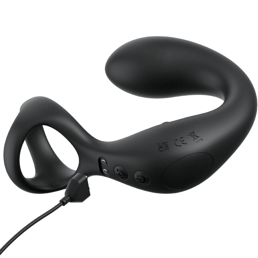 MASAJEADOR DE PRÓSTATA CON ANILLO VIBRADOR Y CONTROL REMOTO