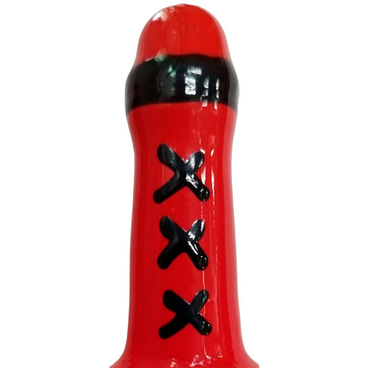 CONDOMERIE - PRESERVATIVO DECORATIVO PINTADO A MANO MSTERDAM ROJO