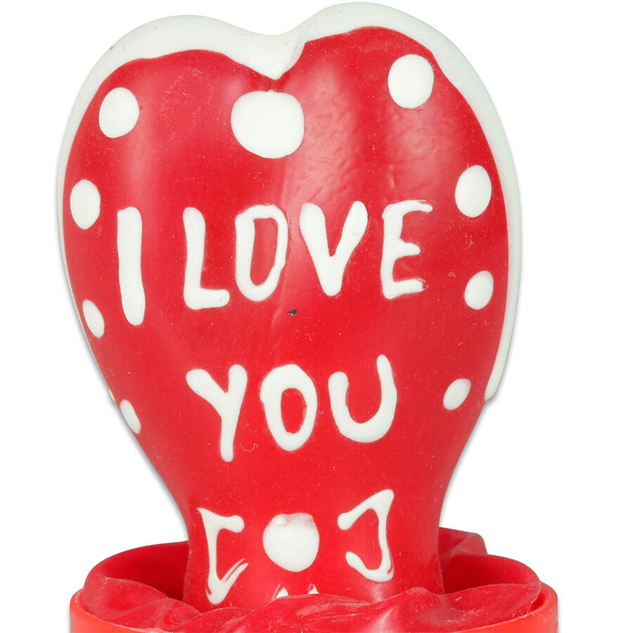 CONDOMERIE - PRESERVATIVO DECORATIVO PINTADO A MANO CORAZÓN - TE AMO MODELO 1