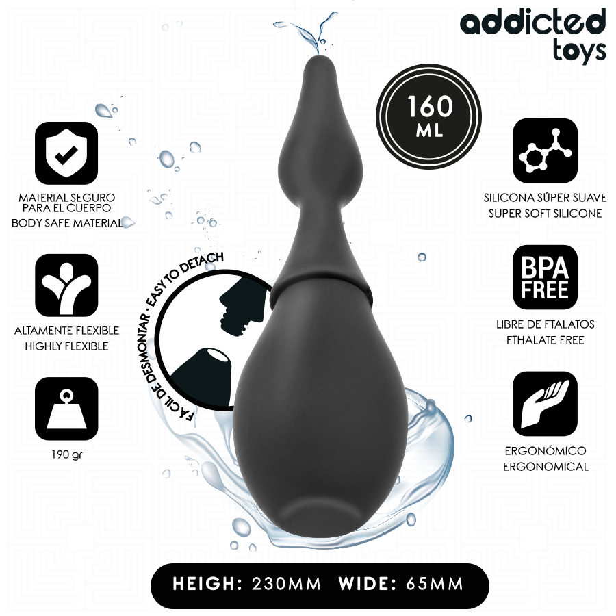 ADDICTED TOYS - LIMPIADOR DE VIAJE SILICONA MODELO 1