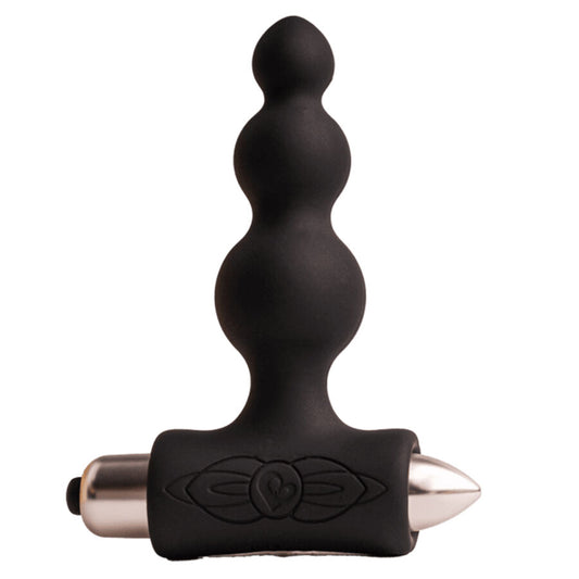 ROCKS- OFF - PETITE SENSATIONS BUBBLES PLUG ANAL VIBRADOR NEGRO