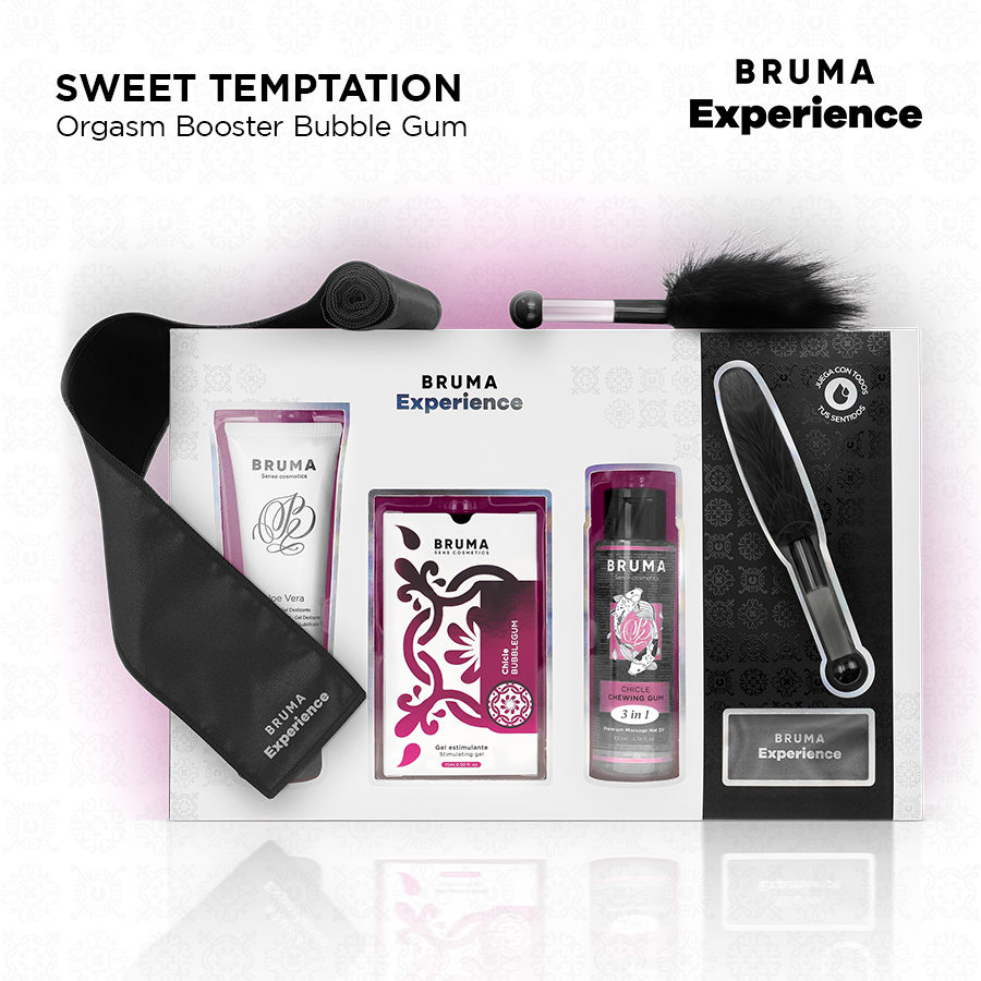 BRUMA XPERIENCE - KIT TENTACIÓN DULCE CHICLE CON POTENCIADOR DE ORGASMOS