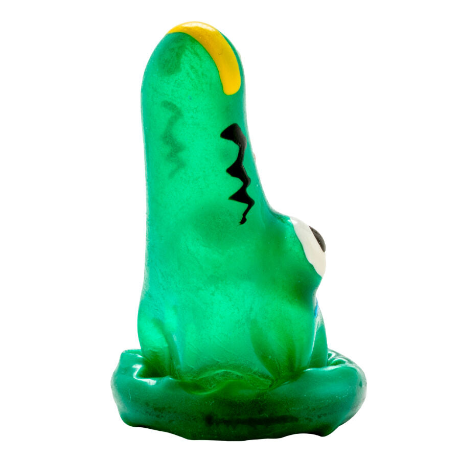 CONDOMERIE - PRESERVATIVO DECORATIVO PINTADO A MANO COCODRILO MODELO 1
