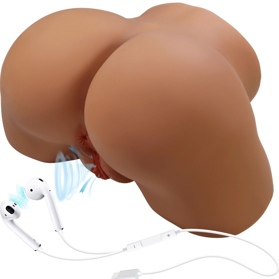 CRAZY BULL - SOPHIA TRASERO FEMENINO REALISTA VIBRADOR & SUCCIONADOR CON SONIDO 5.5 KG