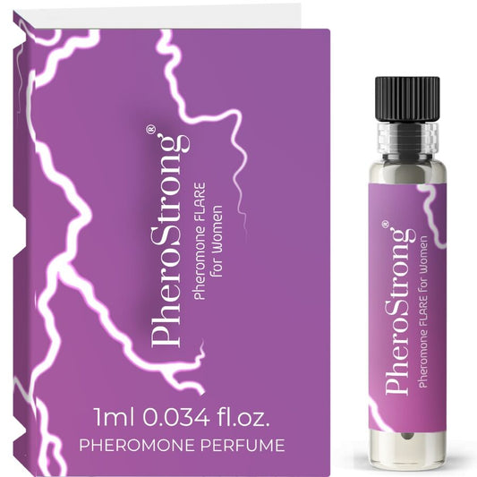 PHEROSTRONG - FLARE PERFUME CON FEROMONAS PARA MUJER 1 ML