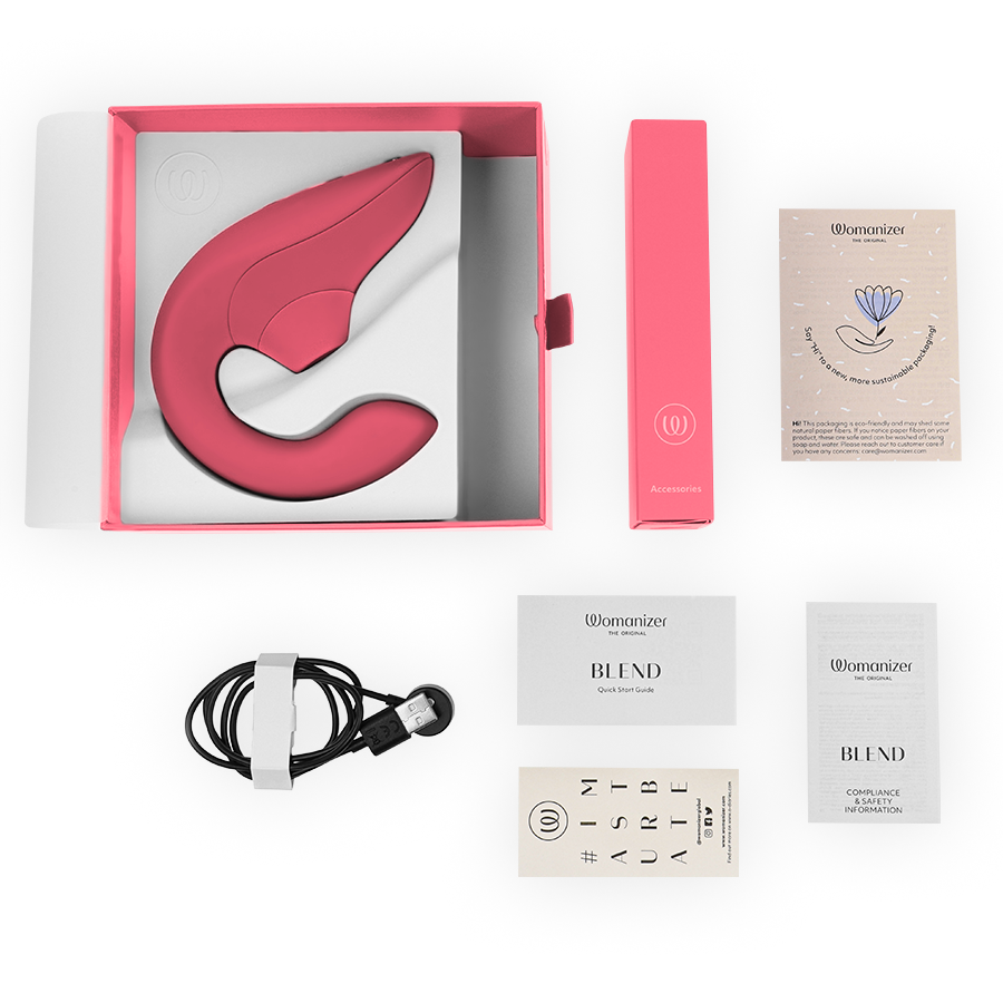 WOMANIZER - BLEND ESTIMULADOR VIBRADOR RABBIT ROSA