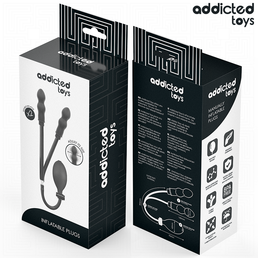 ADDICTED TOYS - PLUG ANAL DOBLE INFLABLE MODELO 1