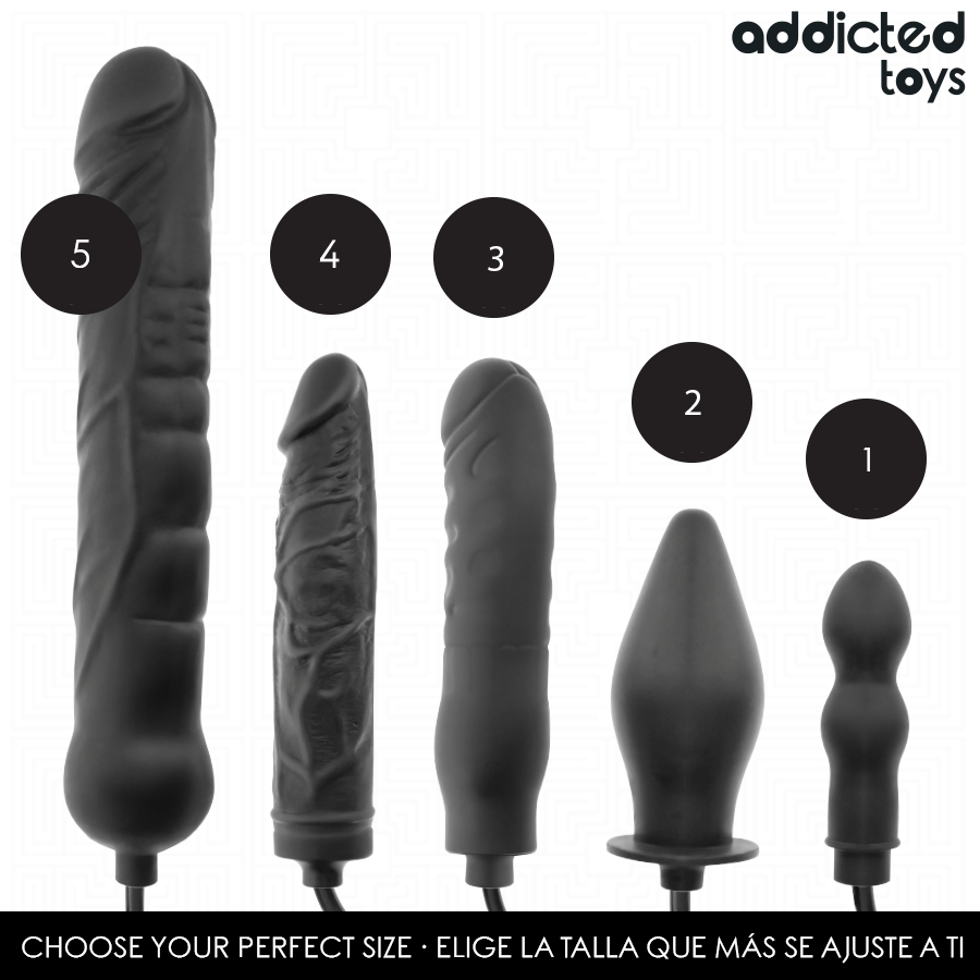 ADDICTED TOYS - PLUG ANAL DOBLE INFLABLE MODELO 1