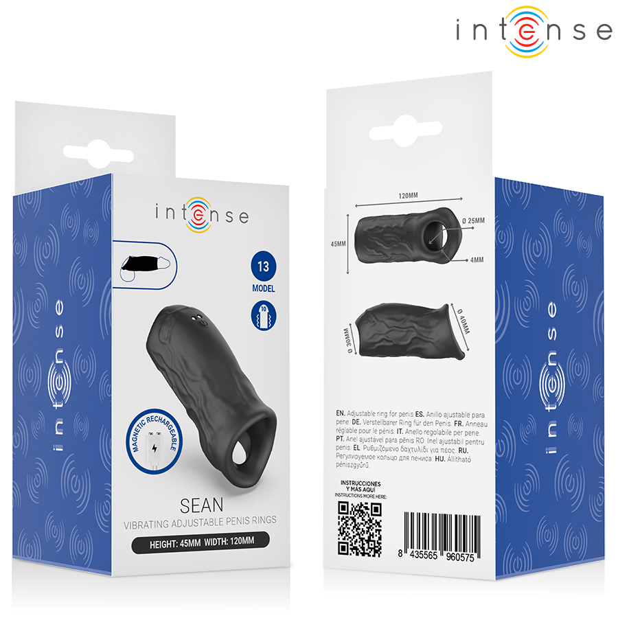 INTENSE - SEAN ANILLO VIBRADOR AJUSTABLE MODELO 13