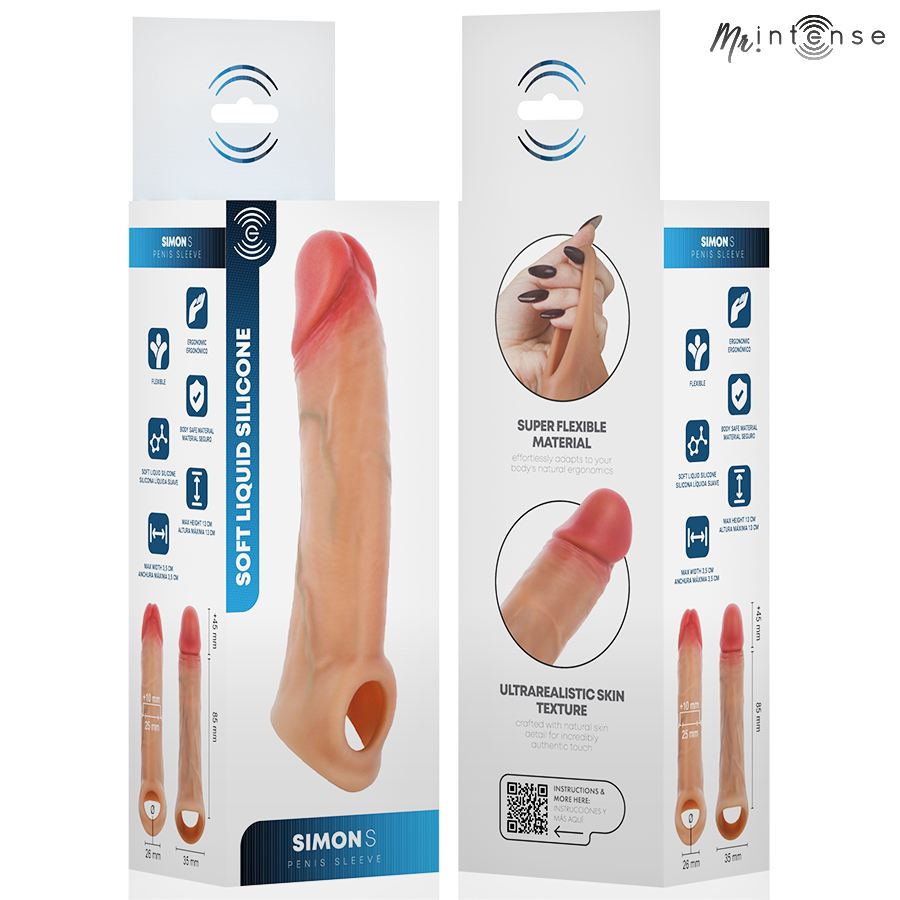 MR INTENSE - SIMON S FUNDA DE PENE SILICONA 13 CM -Ø- 4 CM