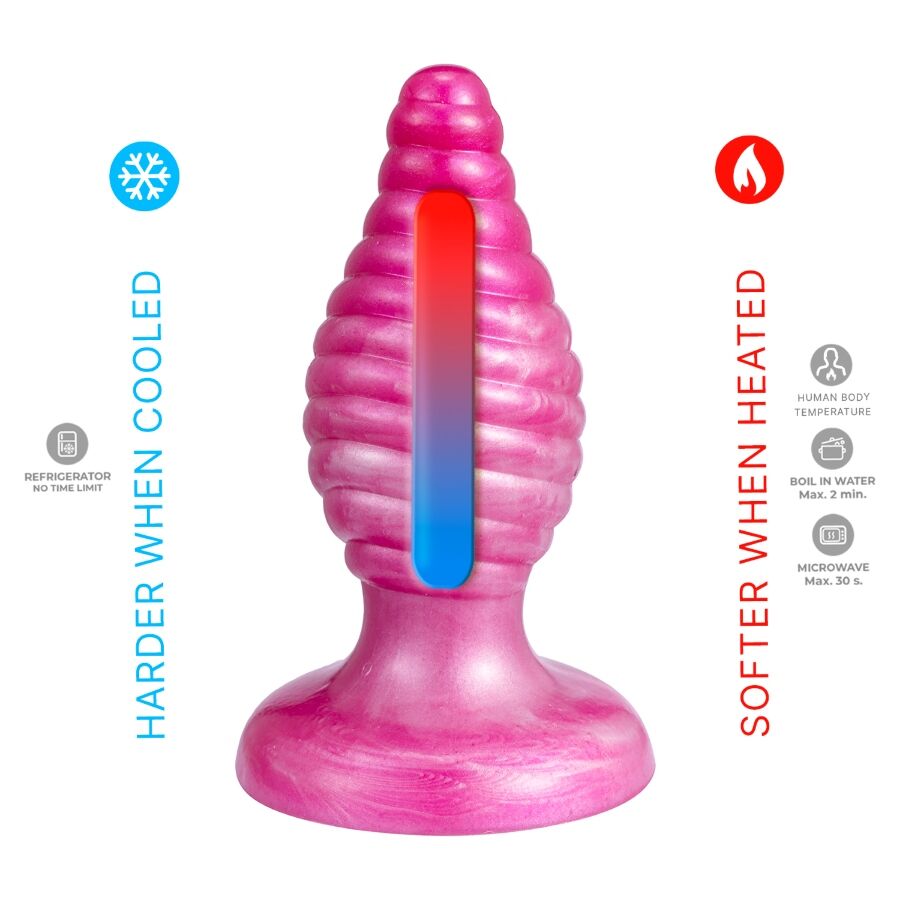 SILEXD - CHERRY PLUG ANAL FANTASY SILICONA LIQUIDA TERMOREACTIVO ROSA 9.2 CM