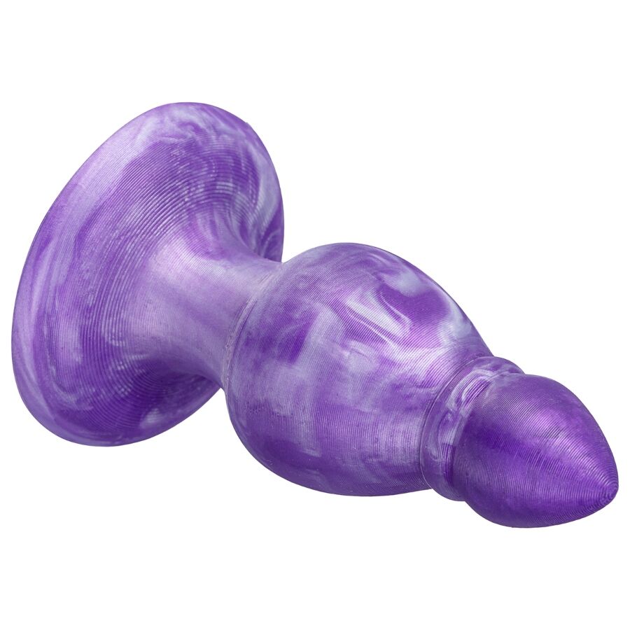 SILEXD - QUEEN PLUG ANAL FANTASY SILICONA LIQUIDA TERMOREACTIVO LILA 9.2 CM