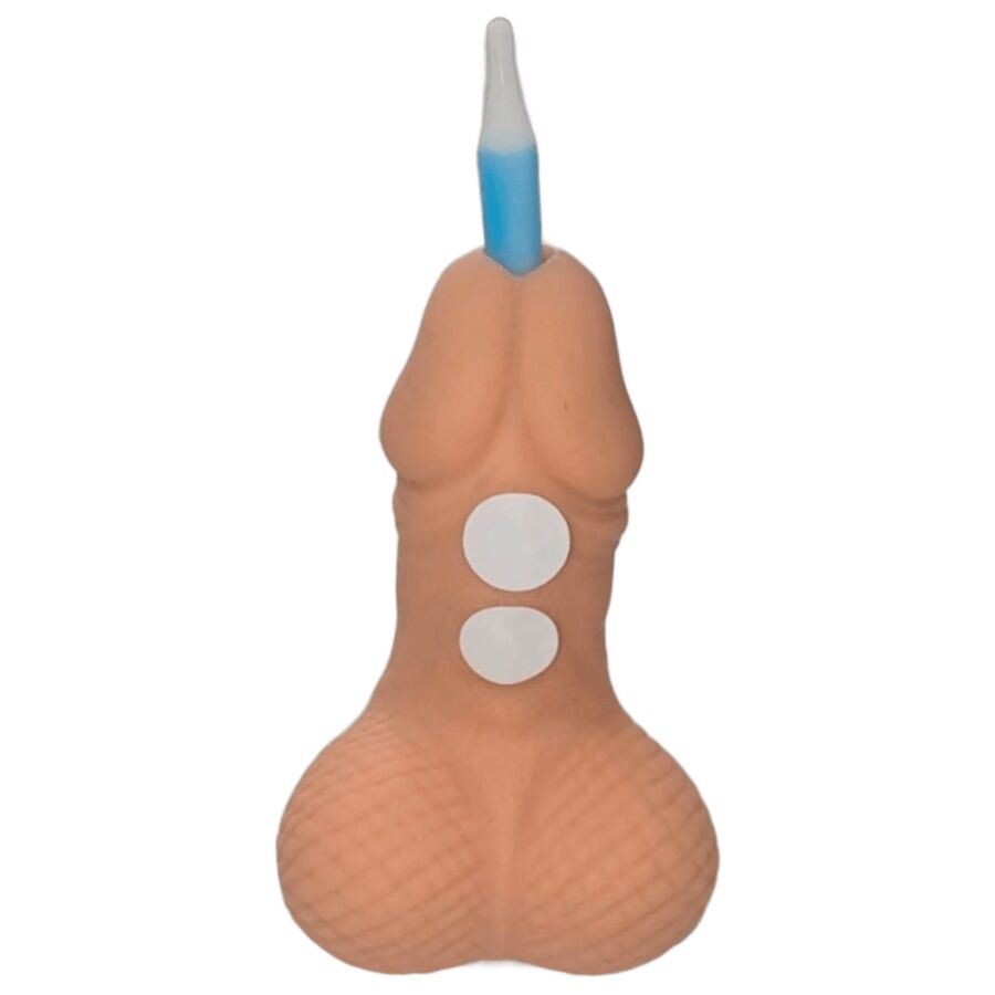 DIABLO PICANTE - PENE TONO CLARO VELA NÚMERO CUMPLEAÑOS