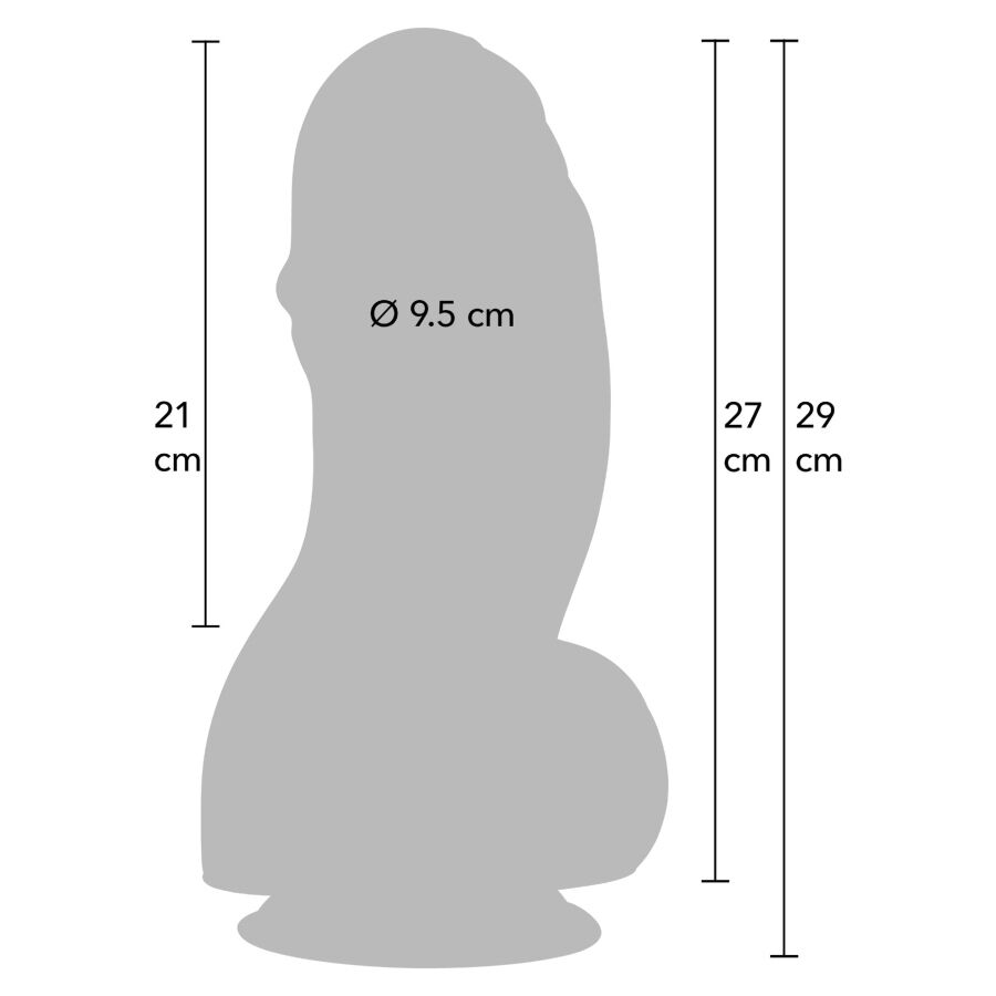 HIDDEN DESIRE - INFERNO FAT BOYS DILDO 27 CM