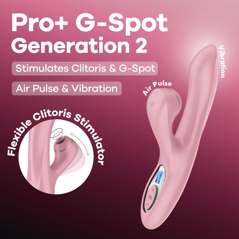 SATISFYER - PRO+ G-SPOT GENERATION 2 ROSA