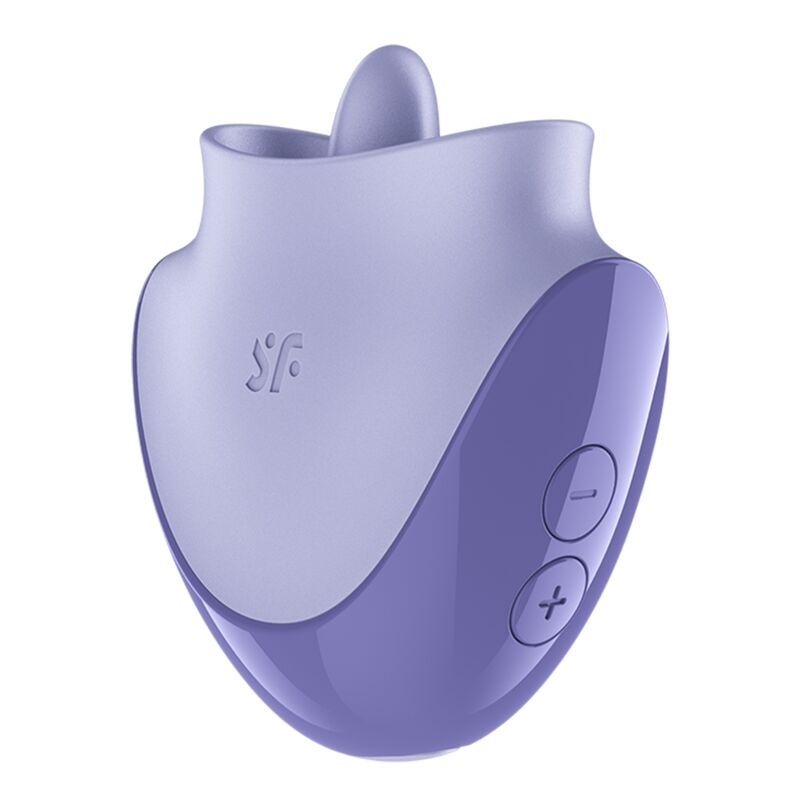 SATISFYER - TONGUE DANCER ESTIMULADOR CLITORIANO CON VIBRACIÓN Y PULSACIONES LILA