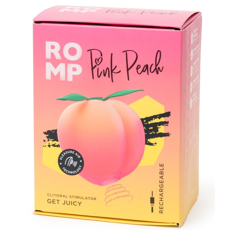 ROMP - PINK PEACH SUCCIONADOR DE CLÍTORIS FORMA MELOCOTÓN