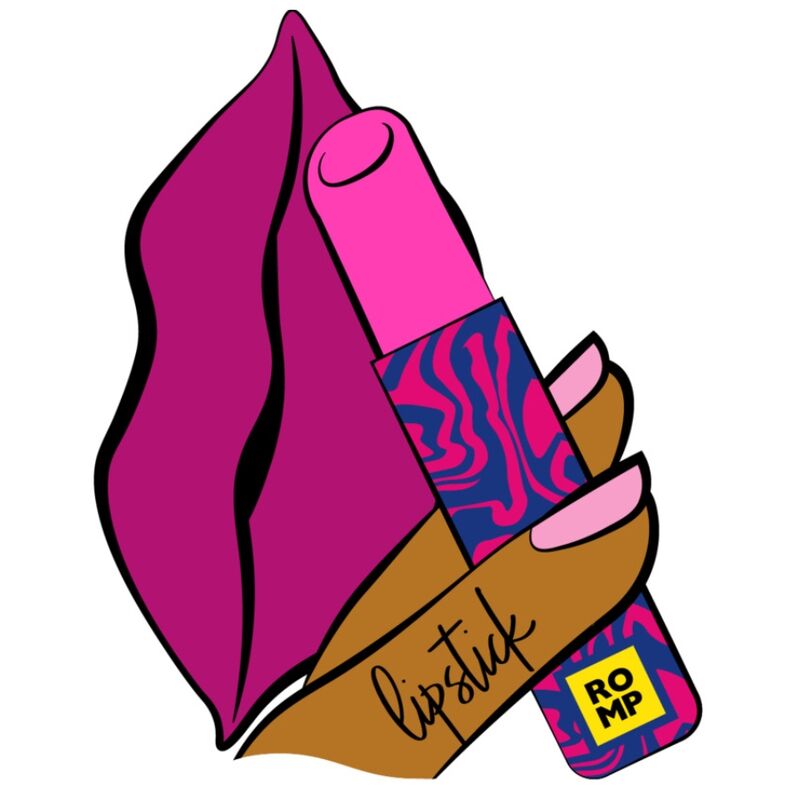 ROMP - LIPSTICK ESTIMULADOR DE CLÍTORIS PINTALABIOS 7 NIVELES