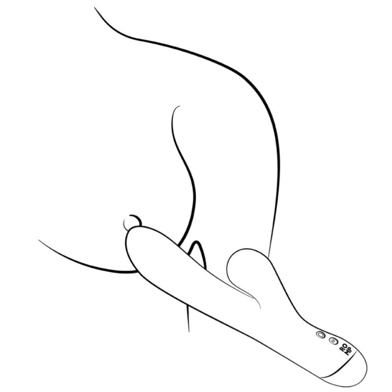 ROMP - PULSE VIBRADOR RABBIT DUAL PUNTO G AZUL ELÉCTRICO