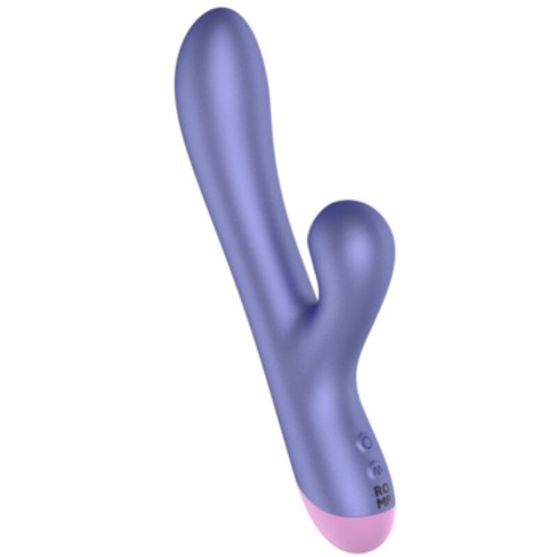 ROMP - PULSE VIBRADOR RABBIT DUAL PUNTO G AZUL ELÉCTRICO