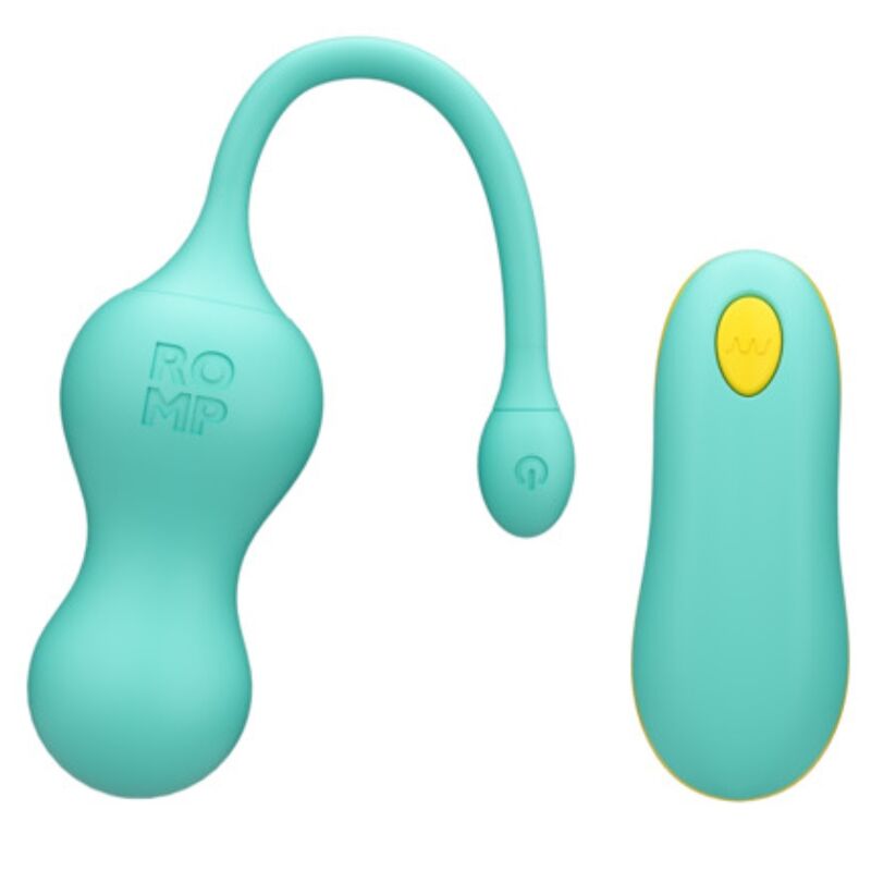 ROMP - CELLO HUEVO VIBRADOR MULTIFUNCIÓN TURQUESA CONTROL REMOTO