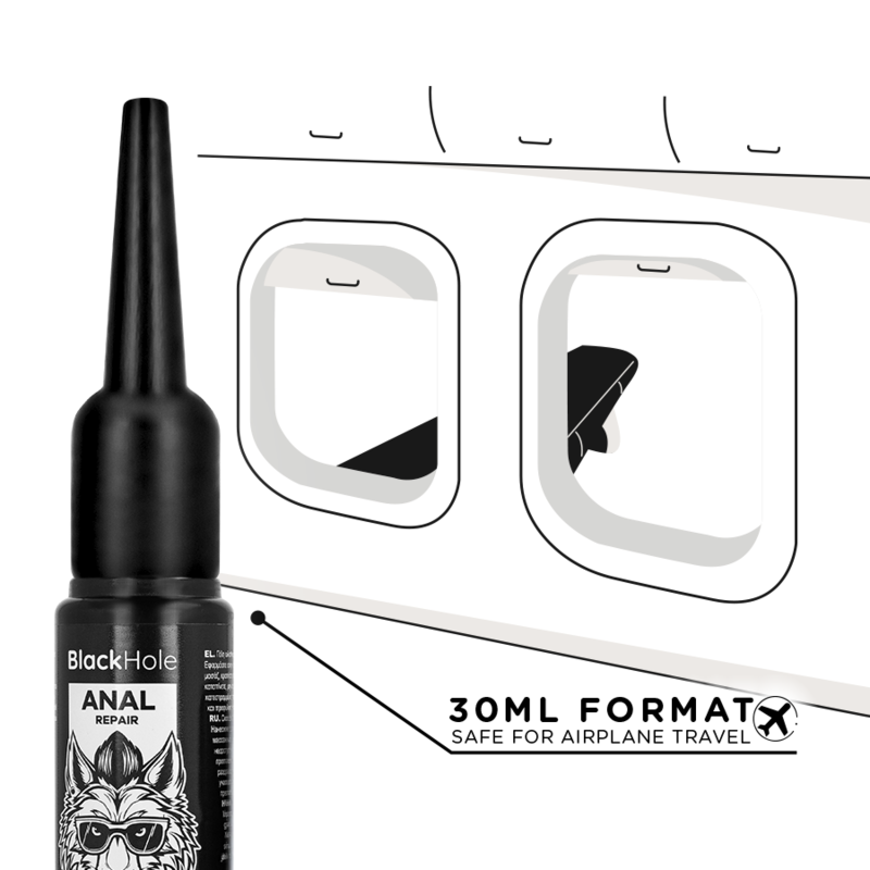 BLACK HOLE - APLICADOR DE LUBRICANTE ANAL TALLA S 30 ML