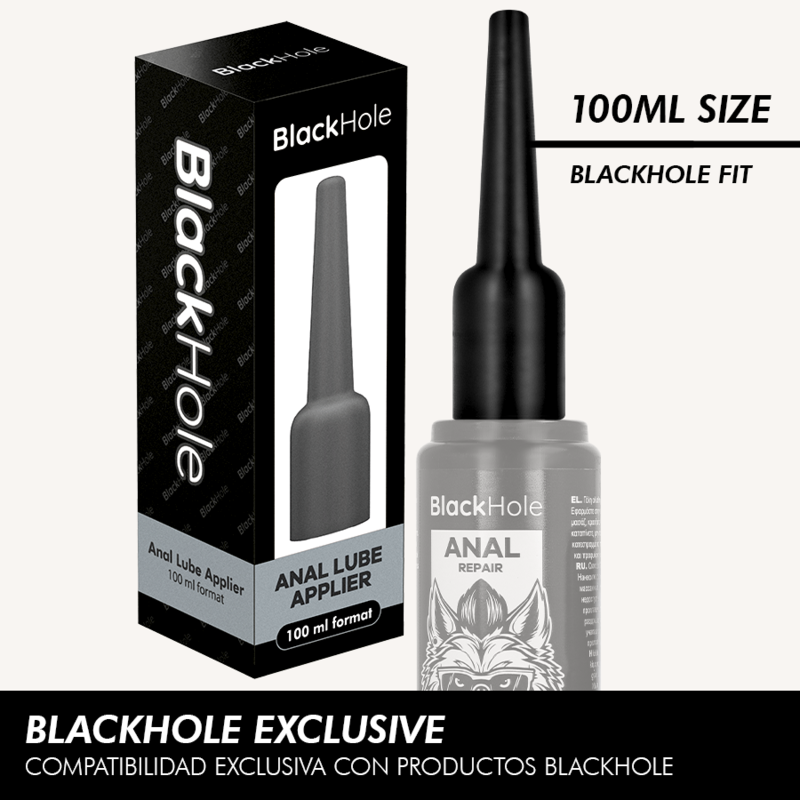BLACK HOLE - APLICADOR DE LUBRICANTE ANAL TALLA L 100 ML