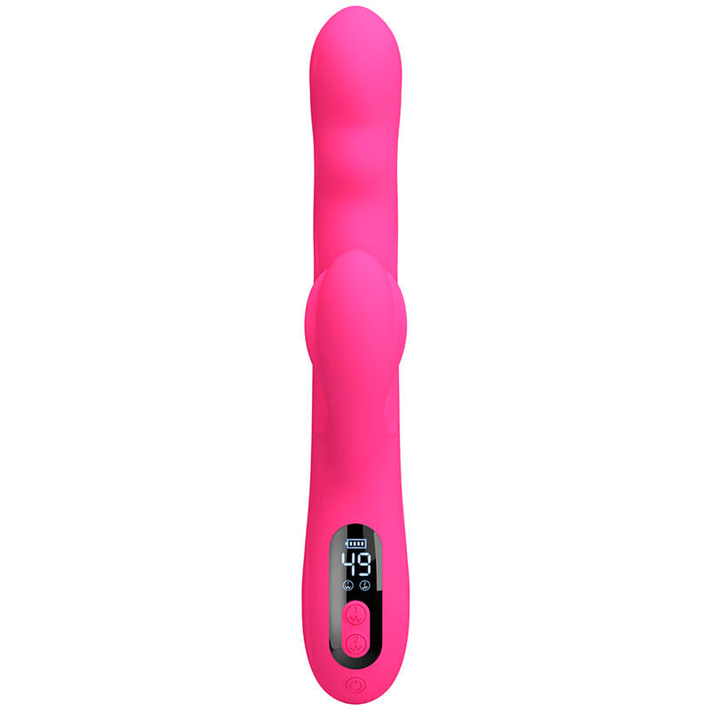 PRETTY LOVE - WINTERS VIBRADOR RABBIT MULTIFUNCIÓN CON PANTALLA LED ROSA