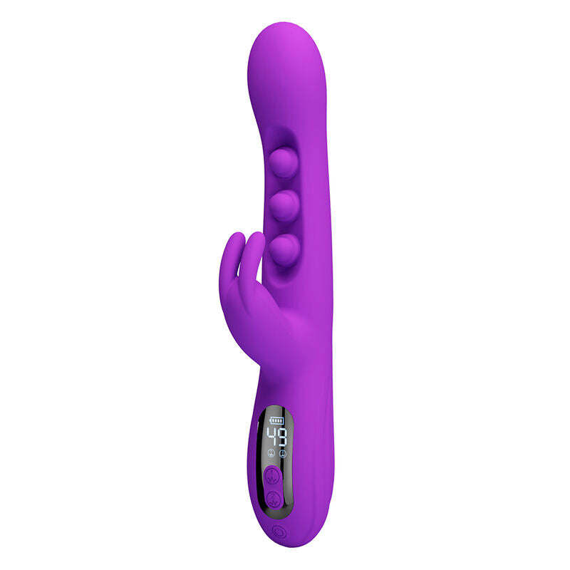 PRETTY LOVE - SABIEN VIBRADOR RABBIT CON ESTIMULACIÓN POR GOLPETEOS Y LED MORADO