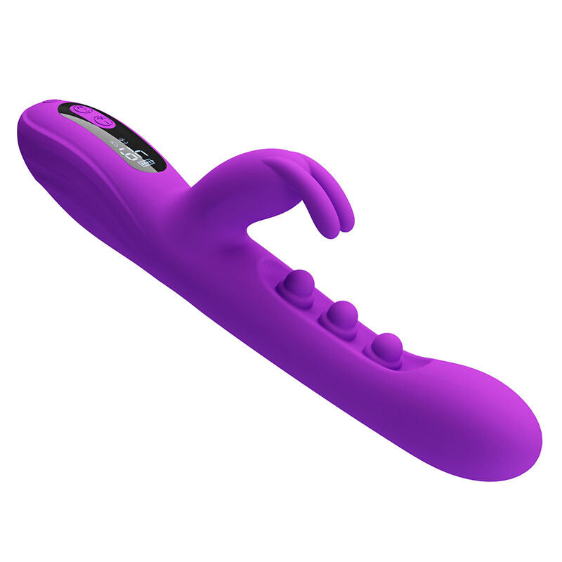 PRETTY LOVE - SABIEN VIBRADOR RABBIT CON ESTIMULACIÓN POR GOLPETEOS Y LED MORADO