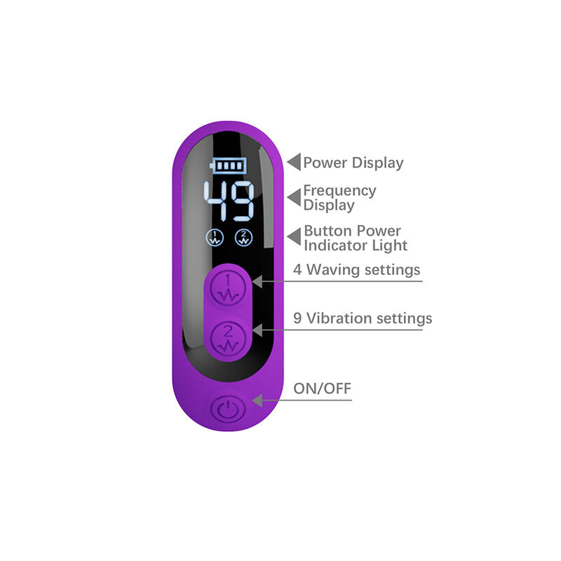 PRETTY LOVE - SABIEN VIBRADOR RABBIT CON ESTIMULACIÓN POR GOLPETEOS Y LED MORADO
