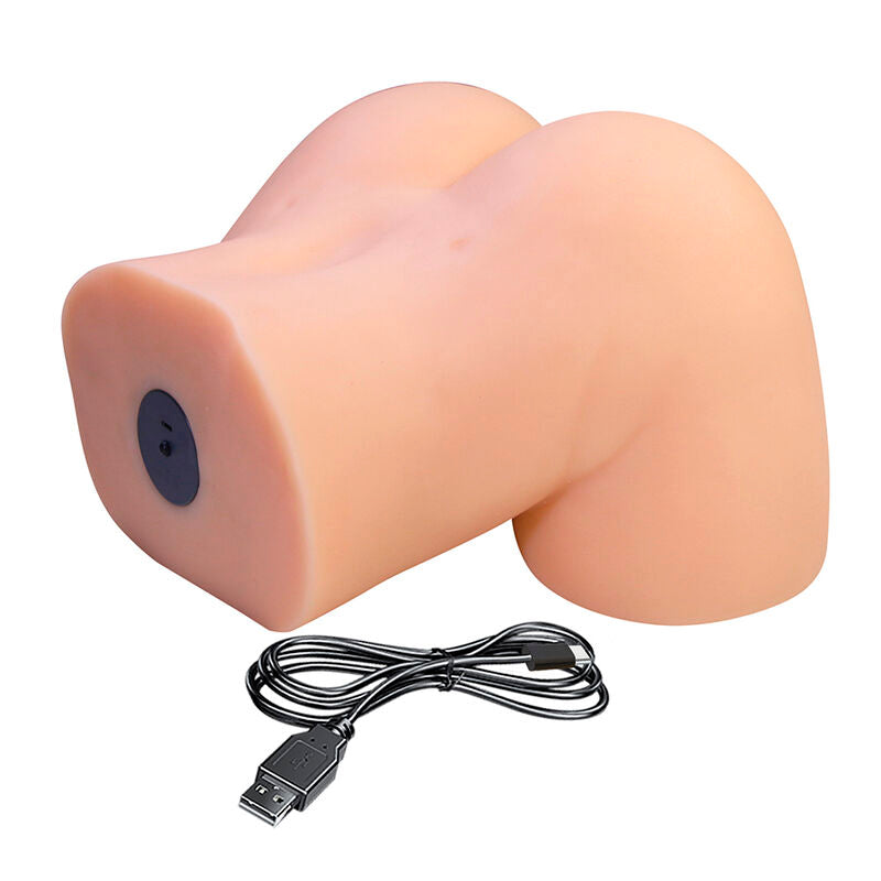 CRAZY BULL - LIORA MASTURBADOR VAGINAL Y ANAL DOBLE XXL CON VIBRACIÓN