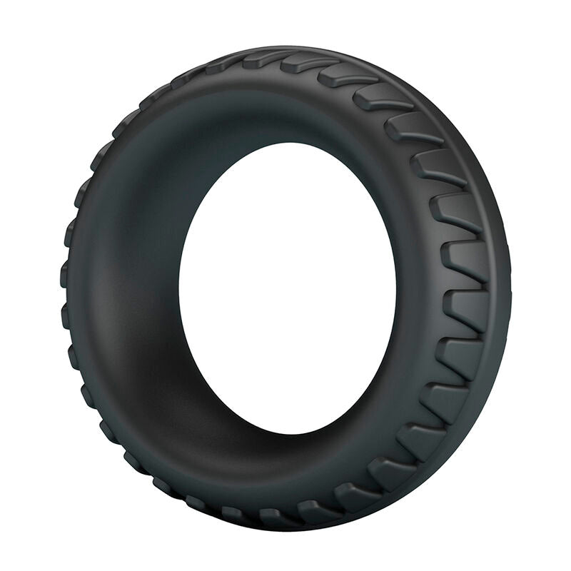 CRAZY BULL - MERRITT ANILLO PARA PENE TEXTURIZADO SILICONA NEGRO