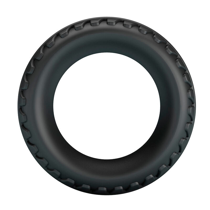 CRAZY BULL - MERRITT ANILLO PARA PENE TEXTURIZADO SILICONA NEGRO
