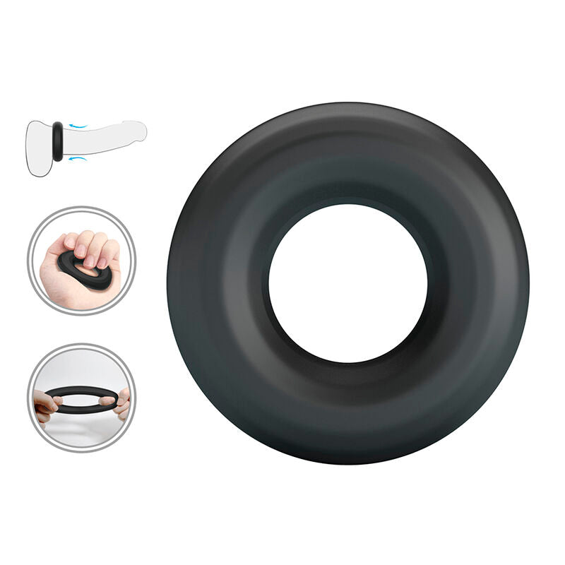 CRAZY BULL - URBAN ANILLO PARA PENE SILICONA SUPER SOFT NEGRO