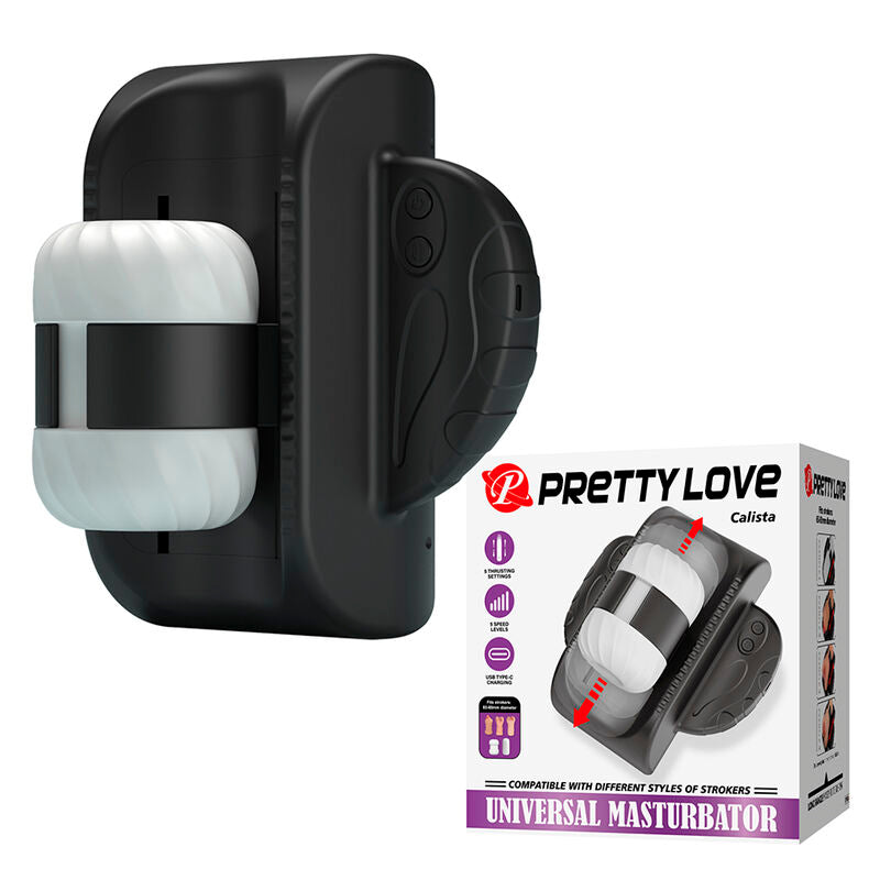 PRETTY LOVE - CALISTA MASTURBADOR AUTOMÁTICO UNIVERSAL NEGRO