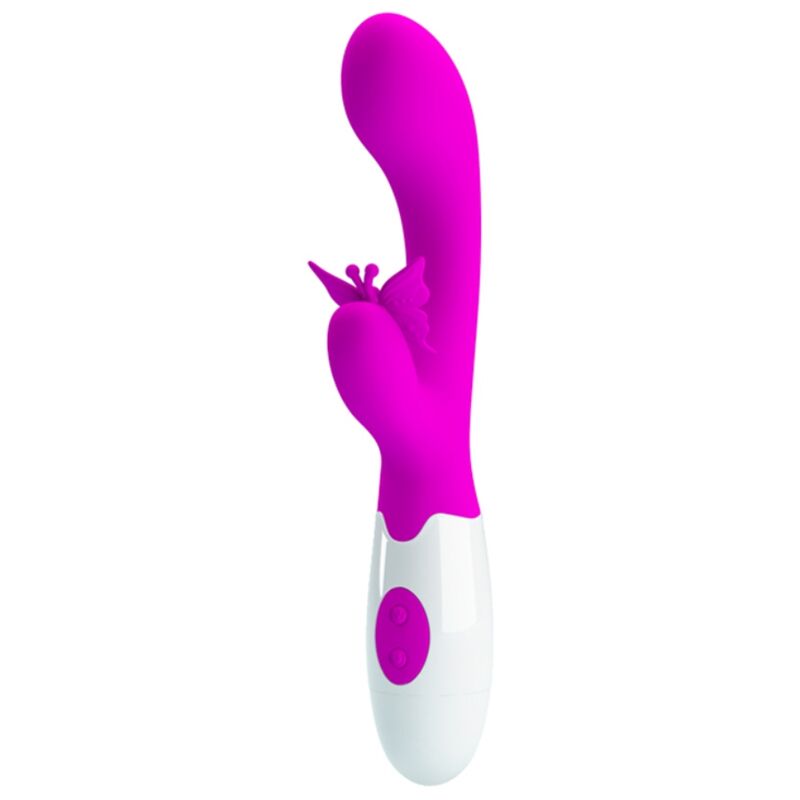 PRETTY LOVE - BUTTERFLY KISS VIBRADOR RABBIT 30 FUNCIONES MORADO