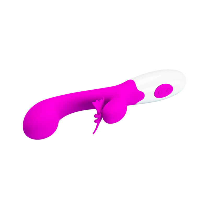 PRETTY LOVE - BUTTERFLY KISS VIBRADOR RABBIT 30 FUNCIONES MORADO
