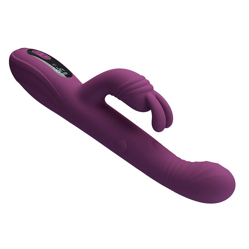 PRETTY LOVE - DEE VIBRADOR RABBIT MULTIFUNCIÓN OSCILANTE Y PERCUTOR MORADO