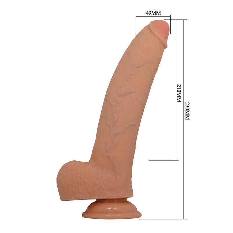 PRETTY LOVE - FABIAN DILDO FLEXIBLE CON VENTOSA CARNE