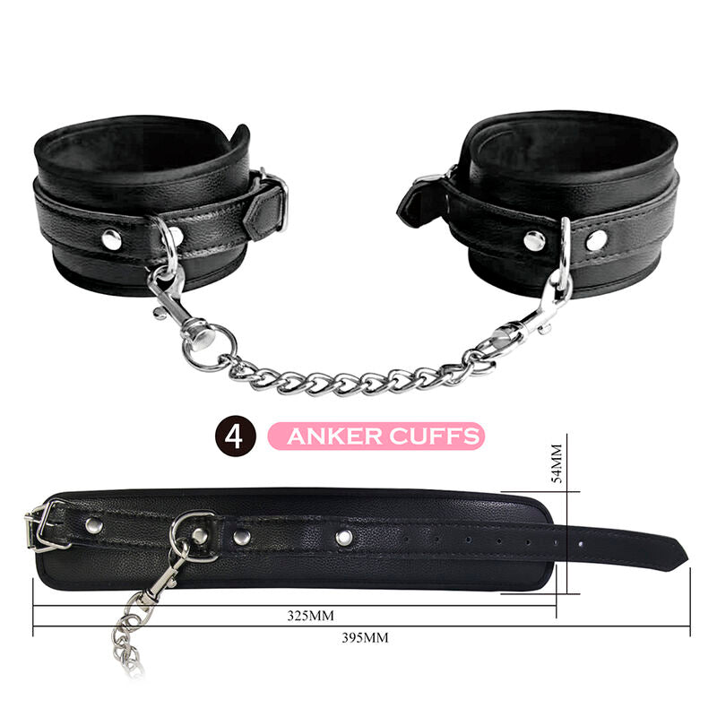 PRETTY LOVE - KIT BDSM 8 PIEZAS NEGRO