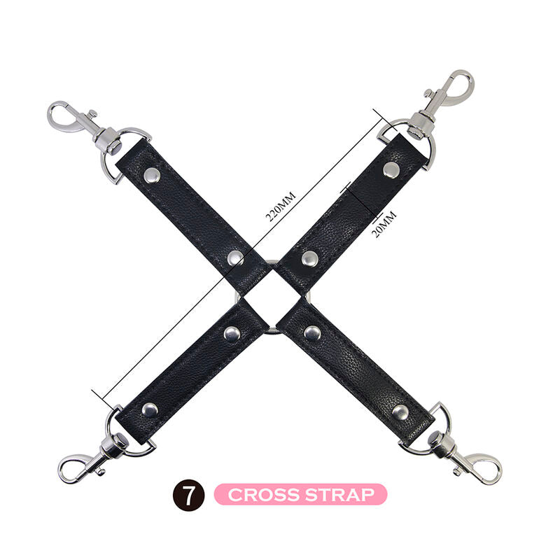 PRETTY LOVE - KIT BDSM 8 PIEZAS NEGRO
