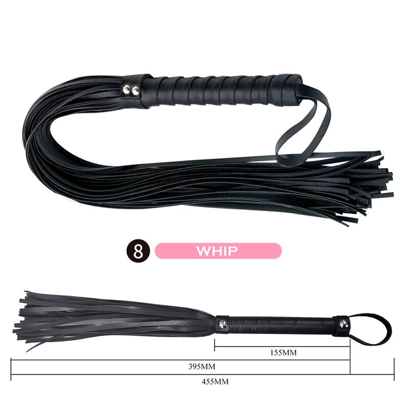 PRETTY LOVE - KIT BDSM 8 PIEZAS NEGRO