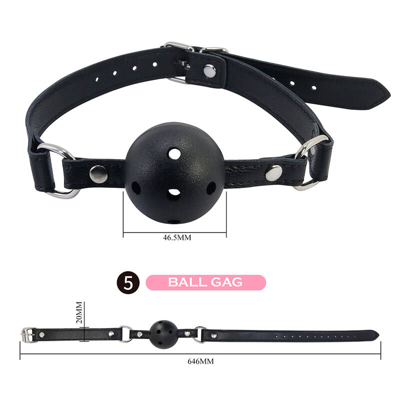 PRETTY LOVE - KIT BDSM 8 PIEZAS NEGRO
