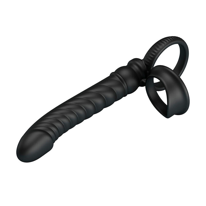 PRETTY LOVE - MERRITT VIBRADOR ANAL CON ANILLO Y VIBRACIÓN NEGRO