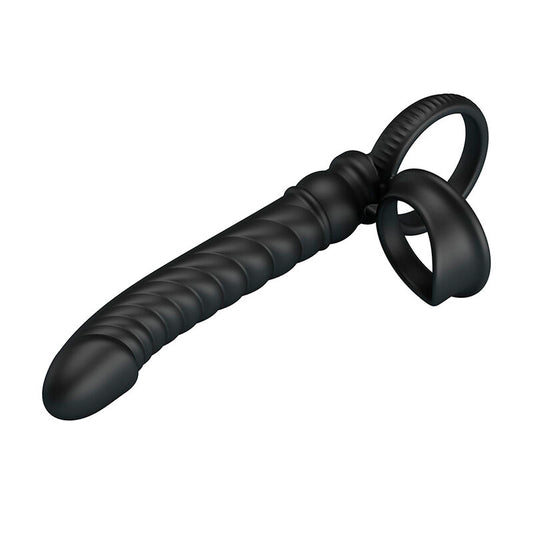 PRETTY LOVE - MERRITT VIBRADOR ANAL CON ANILLO Y VIBRACIÓN NEGRO