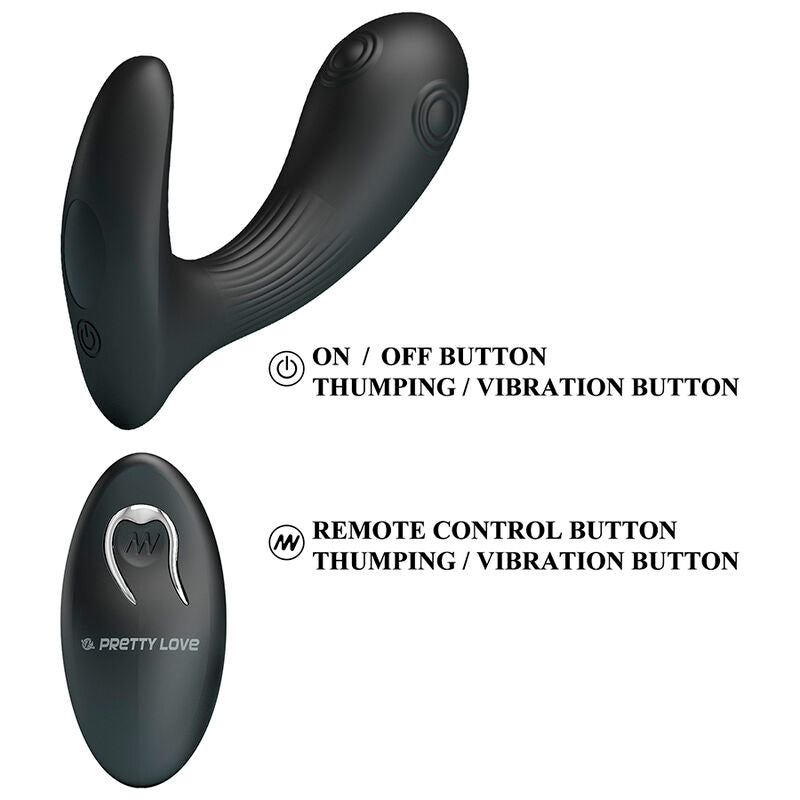 PRETTY LOVE - MIRABELLE VIBRADOR PROSTÁTICO CON CONTROL REMOTO