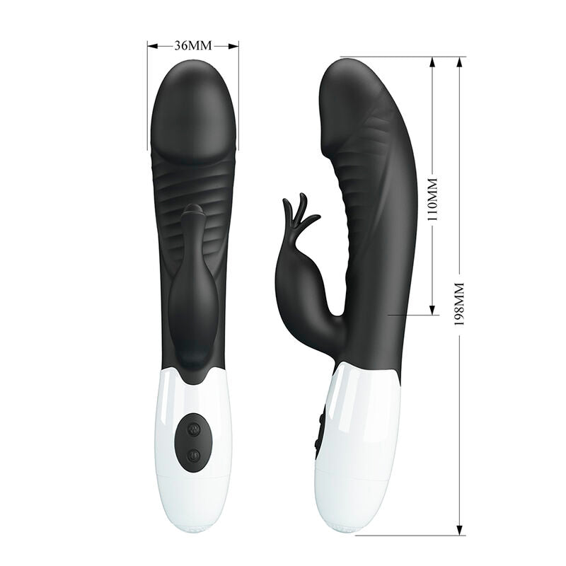 PRETTY LOVE - RASMUSSEN VIBRADOR RABBIT 30 FUNCIONES NEGRO