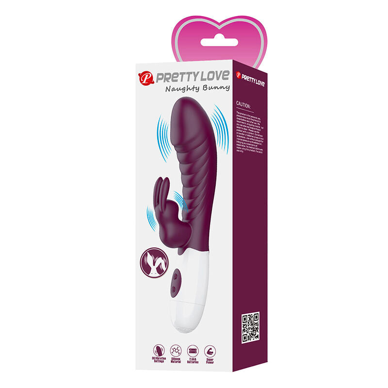 PRETTY LOVE - NAUGHTY BUNNY VIBRADOR RABBIT 30 FUNCIONES MORADO