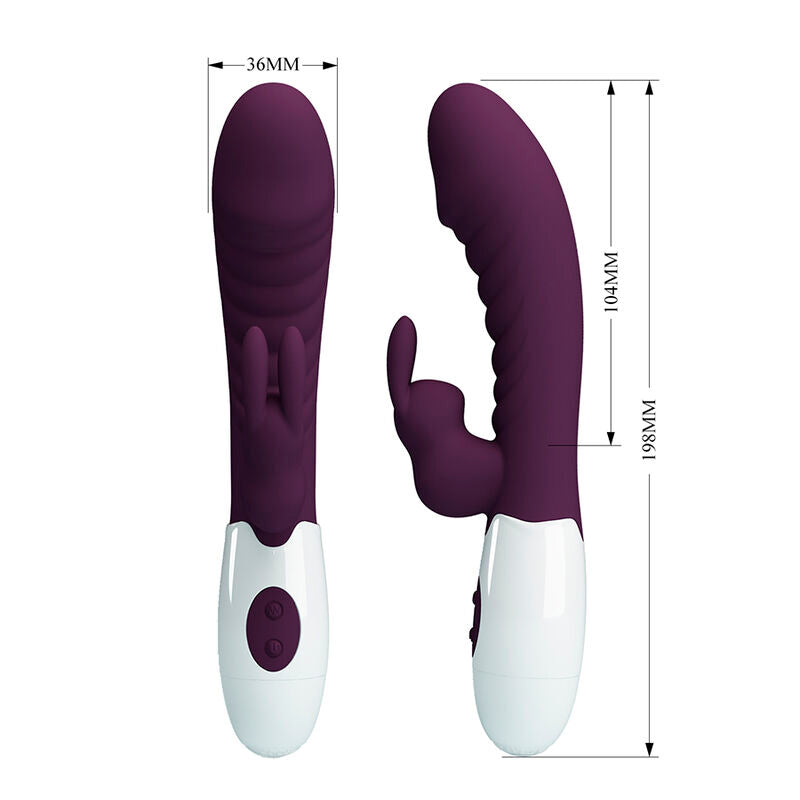 PRETTY LOVE - NAUGHTY BUNNY VIBRADOR RABBIT 30 FUNCIONES MORADO
